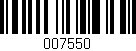 Código de barras (EAN, GTIN, SKU, ISBN): '007550'