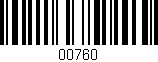 Código de barras (EAN, GTIN, SKU, ISBN): '00760'