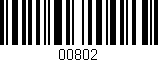 Código de barras (EAN, GTIN, SKU, ISBN): '00802'