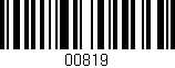 Código de barras (EAN, GTIN, SKU, ISBN): '00819'