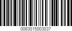 Código de barras (EAN, GTIN, SKU, ISBN): '0083015003037'