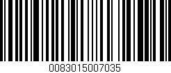 Código de barras (EAN, GTIN, SKU, ISBN): '0083015007035'
