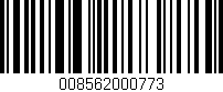 Código de barras (EAN, GTIN, SKU, ISBN): '008562000773'