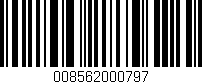 Código de barras (EAN, GTIN, SKU, ISBN): '008562000797'