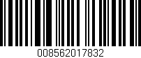 Código de barras (EAN, GTIN, SKU, ISBN): '008562017832'
