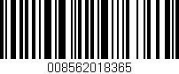 Código de barras (EAN, GTIN, SKU, ISBN): '008562018365'