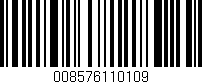 Código de barras (EAN, GTIN, SKU, ISBN): '008576110109'