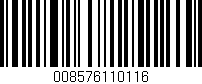 Código de barras (EAN, GTIN, SKU, ISBN): '008576110116'