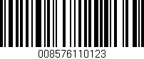 Código de barras (EAN, GTIN, SKU, ISBN): '008576110123'