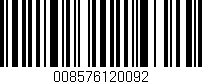 Código de barras (EAN, GTIN, SKU, ISBN): '008576120092'