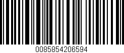 Código de barras (EAN, GTIN, SKU, ISBN): '0085854206594'