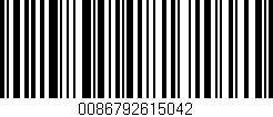 Código de barras (EAN, GTIN, SKU, ISBN): '0086792615042'