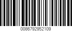 Código de barras (EAN, GTIN, SKU, ISBN): '0086792952109'