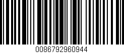 Código de barras (EAN, GTIN, SKU, ISBN): '0086792960944'