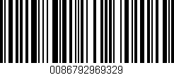 Código de barras (EAN, GTIN, SKU, ISBN): '0086792969329'