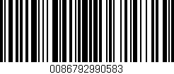 Código de barras (EAN, GTIN, SKU, ISBN): '0086792990583'