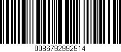Código de barras (EAN, GTIN, SKU, ISBN): '0086792992914'