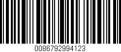 Código de barras (EAN, GTIN, SKU, ISBN): '0086792994123'