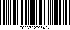 Código de barras (EAN, GTIN, SKU, ISBN): '0086792996424'