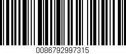 Código de barras (EAN, GTIN, SKU, ISBN): '0086792997315'