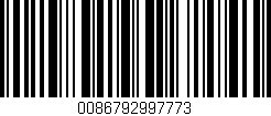 Código de barras (EAN, GTIN, SKU, ISBN): '0086792997773'