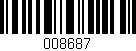 Código de barras (EAN, GTIN, SKU, ISBN): '008687'