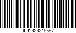 Código de barras (EAN, GTIN, SKU, ISBN): '0092636319557'