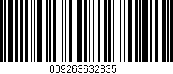 Código de barras (EAN, GTIN, SKU, ISBN): '0092636328351'