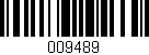 Código de barras (EAN, GTIN, SKU, ISBN): '009489'