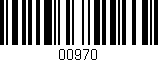 Código de barras (EAN, GTIN, SKU, ISBN): '00970'