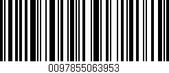 Código de barras (EAN, GTIN, SKU, ISBN): '0097855063953'