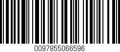 Código de barras (EAN, GTIN, SKU, ISBN): '0097855066596'