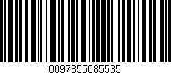 Código de barras (EAN, GTIN, SKU, ISBN): '0097855085535'