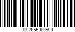 Código de barras (EAN, GTIN, SKU, ISBN): '0097855088598'