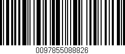 Código de barras (EAN, GTIN, SKU, ISBN): '0097855088826'