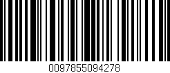 Código de barras (EAN, GTIN, SKU, ISBN): '0097855094278'
