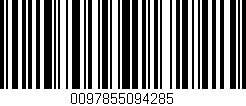 Código de barras (EAN, GTIN, SKU, ISBN): '0097855094285'