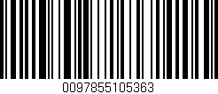 Código de barras (EAN, GTIN, SKU, ISBN): '0097855105363'