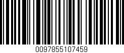 Código de barras (EAN, GTIN, SKU, ISBN): '0097855107459'