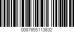 Código de barras (EAN, GTIN, SKU, ISBN): '0097855113832'