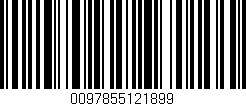 Código de barras (EAN, GTIN, SKU, ISBN): '0097855121899'