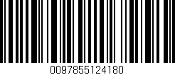 Código de barras (EAN, GTIN, SKU, ISBN): '0097855124180'