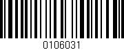 Código de barras (EAN, GTIN, SKU, ISBN): '0106031'