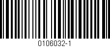 Código de barras (EAN, GTIN, SKU, ISBN): '0106032-1'