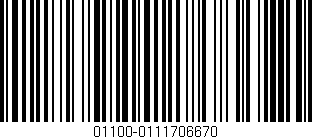 Código de barras (EAN, GTIN, SKU, ISBN): '01100-0111706670'