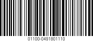 Código de barras (EAN, GTIN, SKU, ISBN): '01100-0491801110'