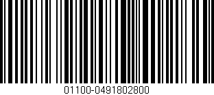 Código de barras (EAN, GTIN, SKU, ISBN): '01100-0491802800'