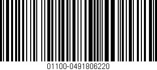 Código de barras (EAN, GTIN, SKU, ISBN): '01100-0491806220'