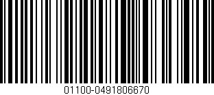 Código de barras (EAN, GTIN, SKU, ISBN): '01100-0491806670'