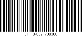 Código de barras (EAN, GTIN, SKU, ISBN): '01110-0321708380'